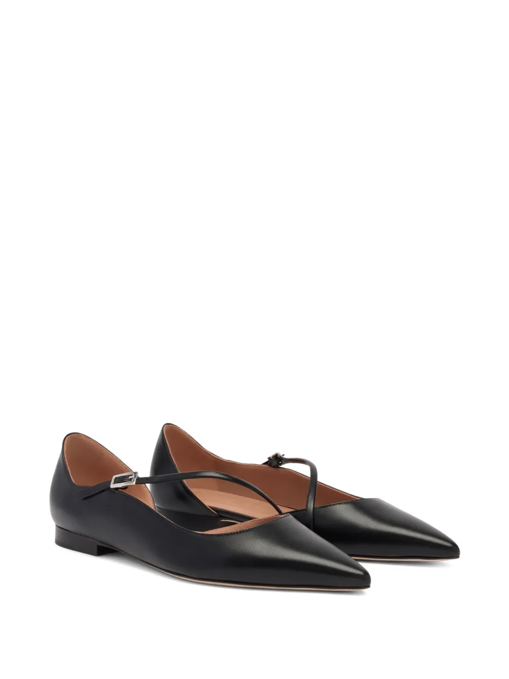 Балетки Bettina с заостренным носком Malone Souliers, черный — фото 2
