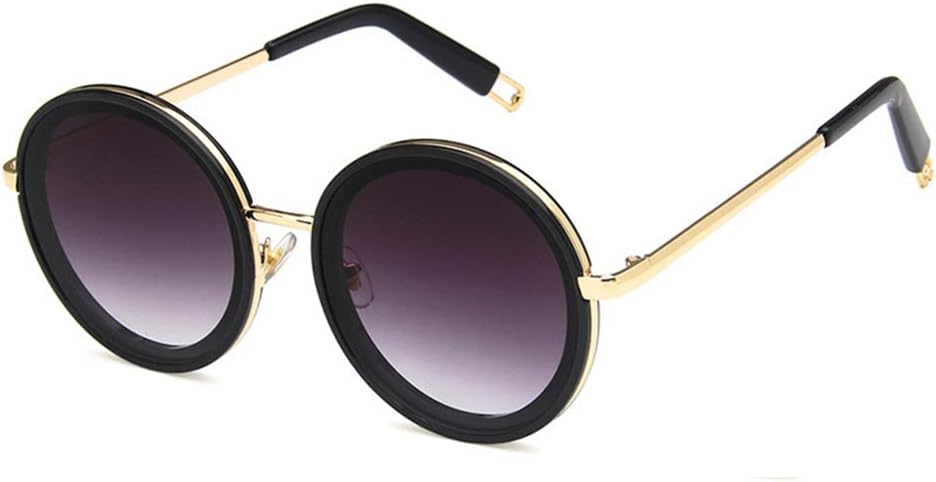 

Солнцезащитные очки Shiratori унисекс в стиле ретро, ​​ярко-черные, серые, для отдыха и путешествий, круглые, неполяризованные, с защитой от УФ-излучения UV400, Bright Black Light Grey