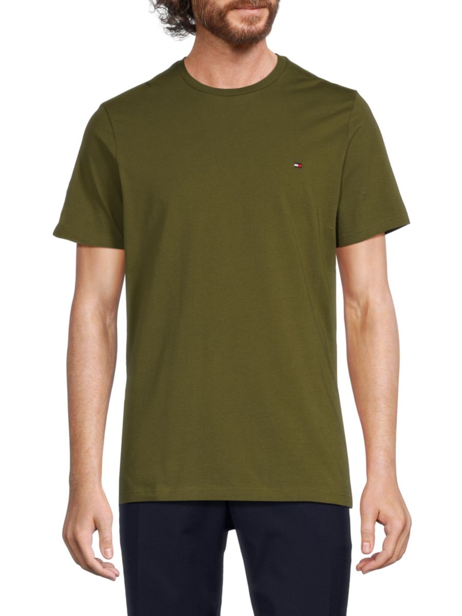 

Футболка с логотипом Tommy Hilfiger, цвет Green Tea
