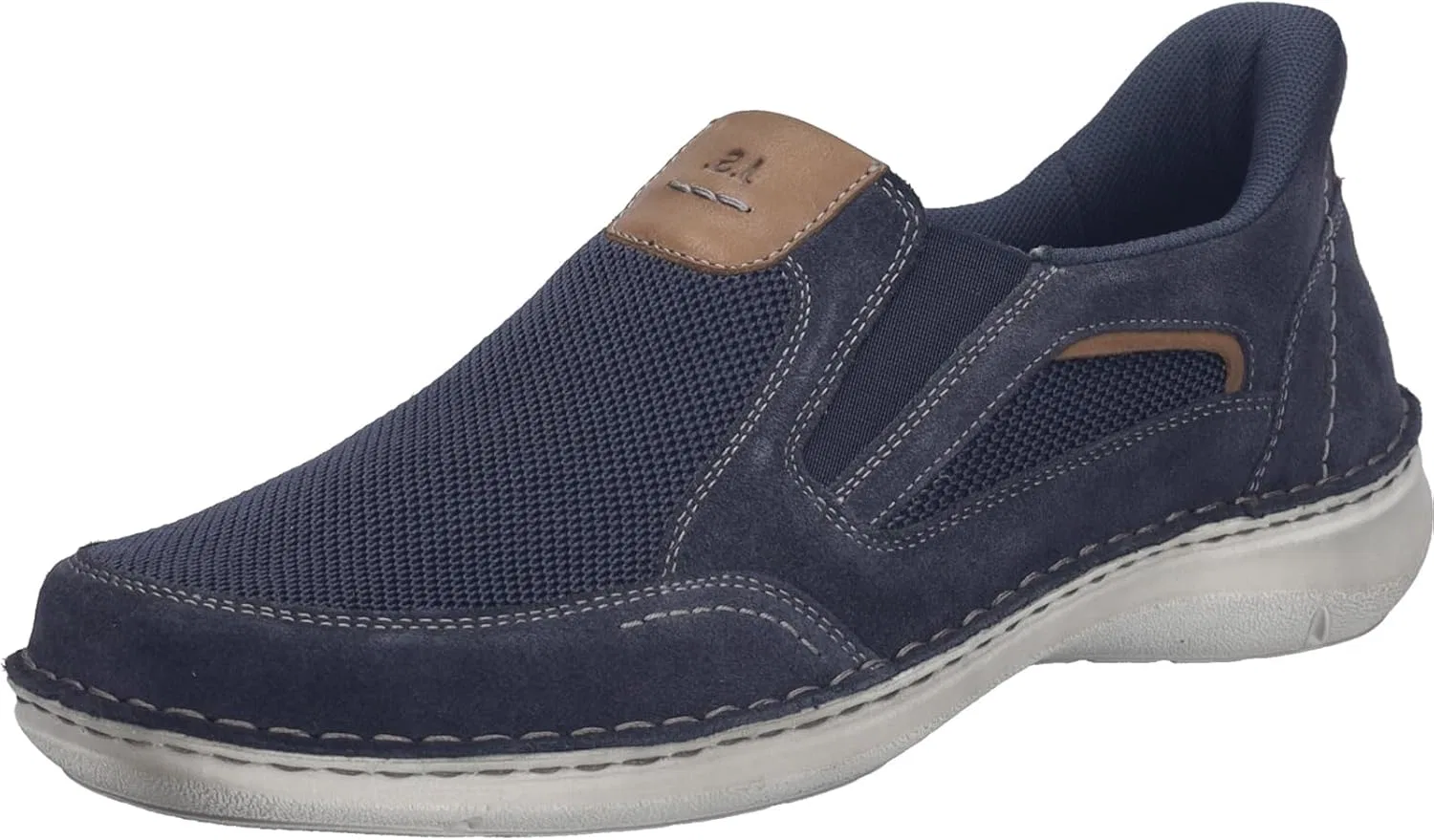 Мужские туфли Josef Seibel New Anvers.25, ширина K (очень широкая), сменная стелька, Midnight Blue Combi