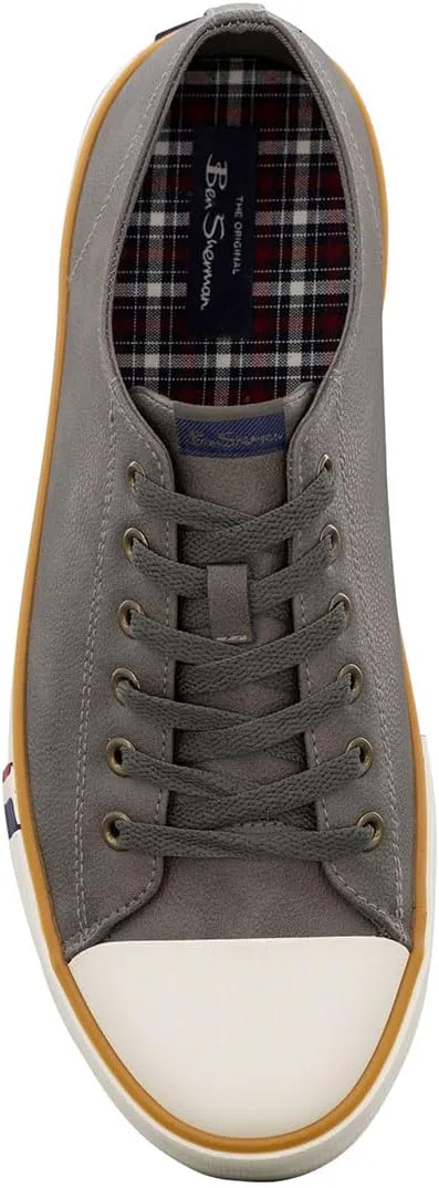 Мужские кроссовки Ben Sherman Hadley с шнуровкой - повседневные, цвет слоновая кость, темно-серый/белый