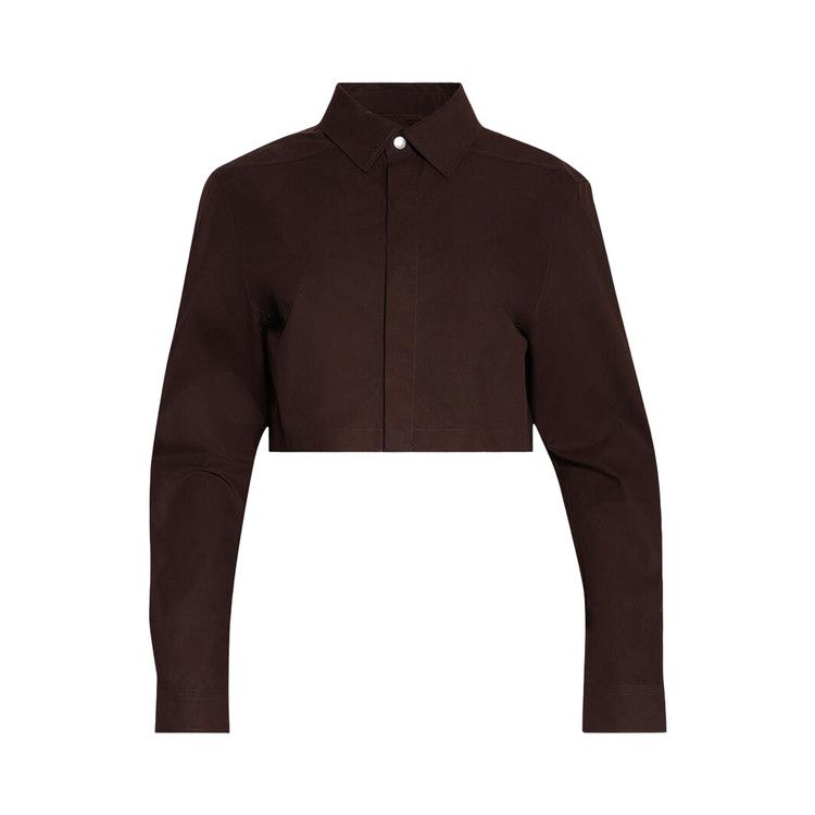 

Куртка Rick Owens Camicia Cropped Outershirt, Mahogany