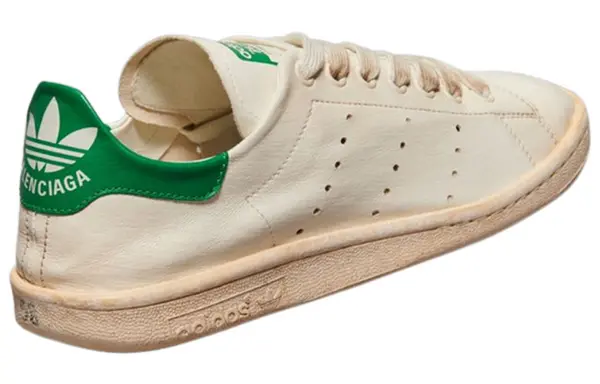 Кроссовки x adidas originals stan smith sneakers 'vintage white green' Balenciaga, белый — фото 3