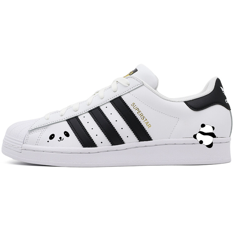 

Кроссовки для скейтбординга Superstar, унисекс, низкие, черный/белый Adidas Originals