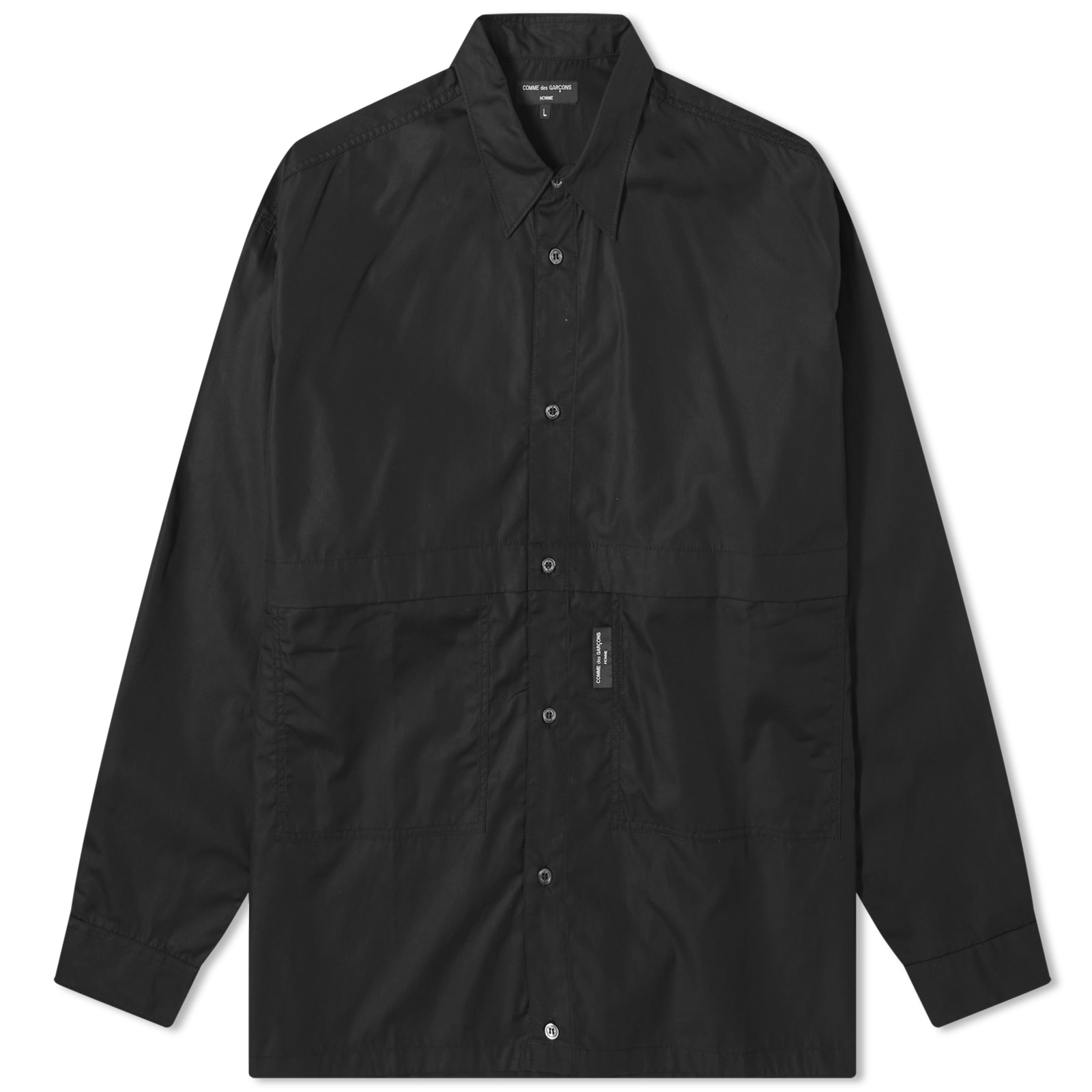 

Рубашка Comme Des Garçons Homme Drawcord Shirt, черный