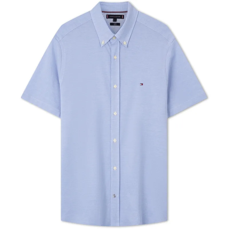 Рубашка мужская с квадратным воротником Tommy Hilfiger, Light Blue C14 — фото 3