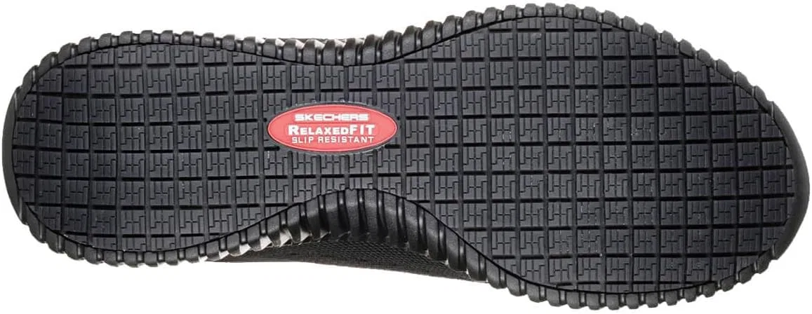 Мужские кроссовки Skechers Cessnock для работников пищевой промышленности, Black Textile Water And Stain Repellent — фото 3