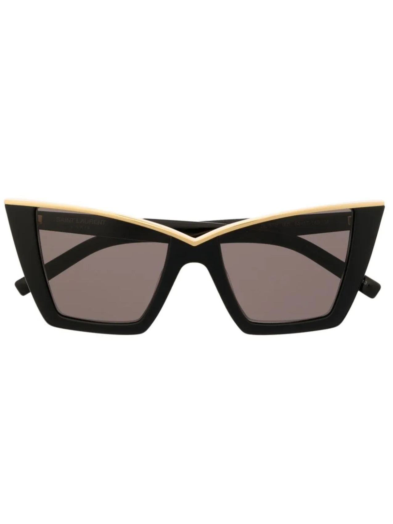 

Солнцезащитные очки в оправе 'кошачий глаз' Saint Laurent Eyewear, черный