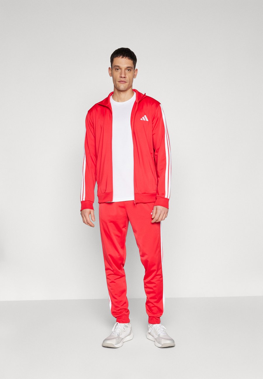 Спортивный костюм Adidas Sportswear M 3S TR TT TS SET, Pure Ruby/White/Red — фото 2
