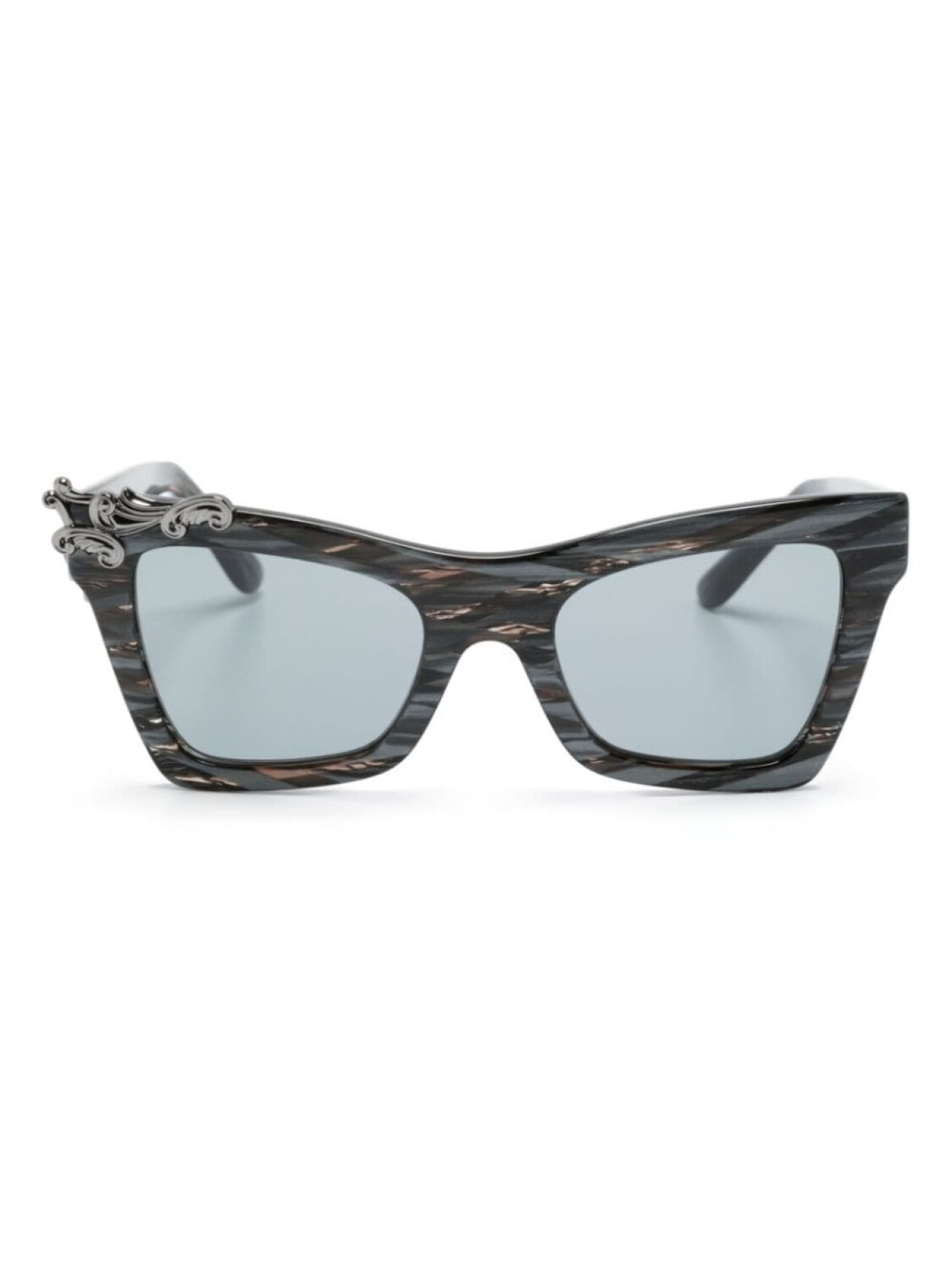 

Dolce & Gabbana Eyewear солнцезащитные очки в прямоугольной оправе, серебряный