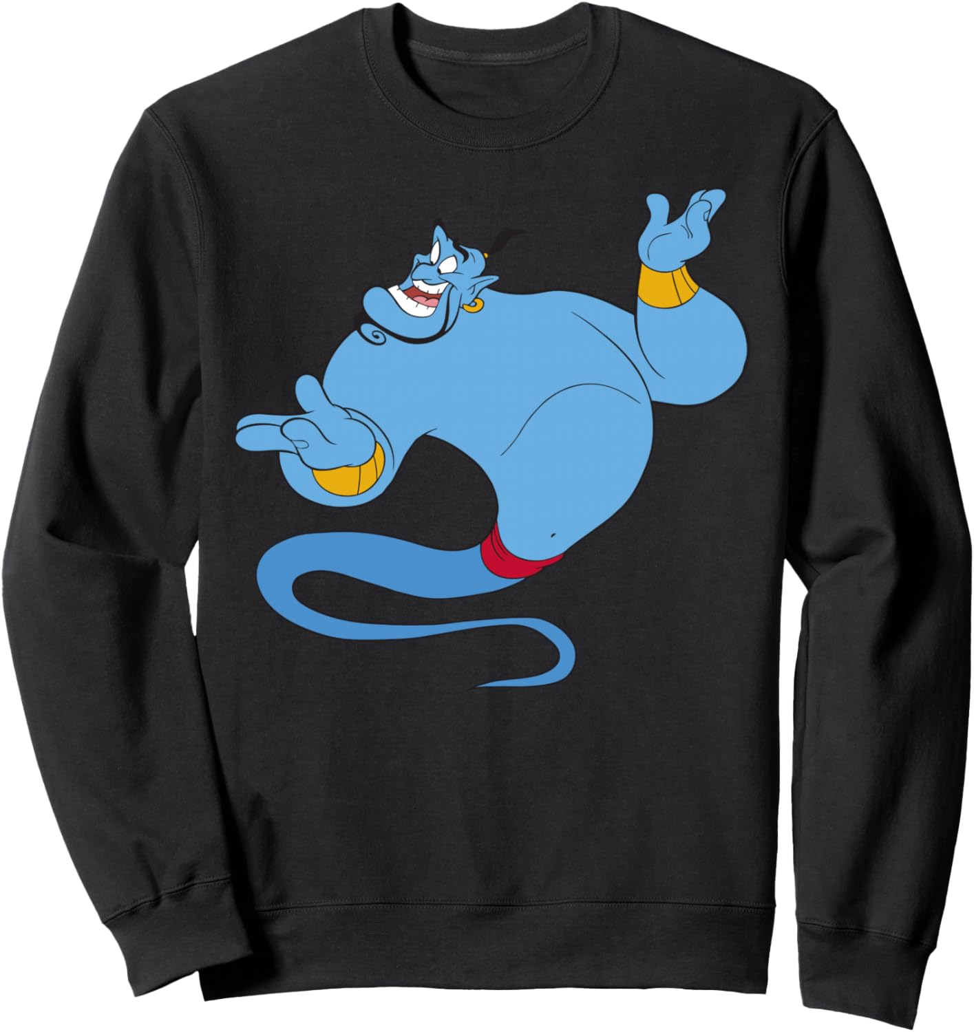 

Толстовка Disney Aladdin Genie Floating Happy Portrait, черный