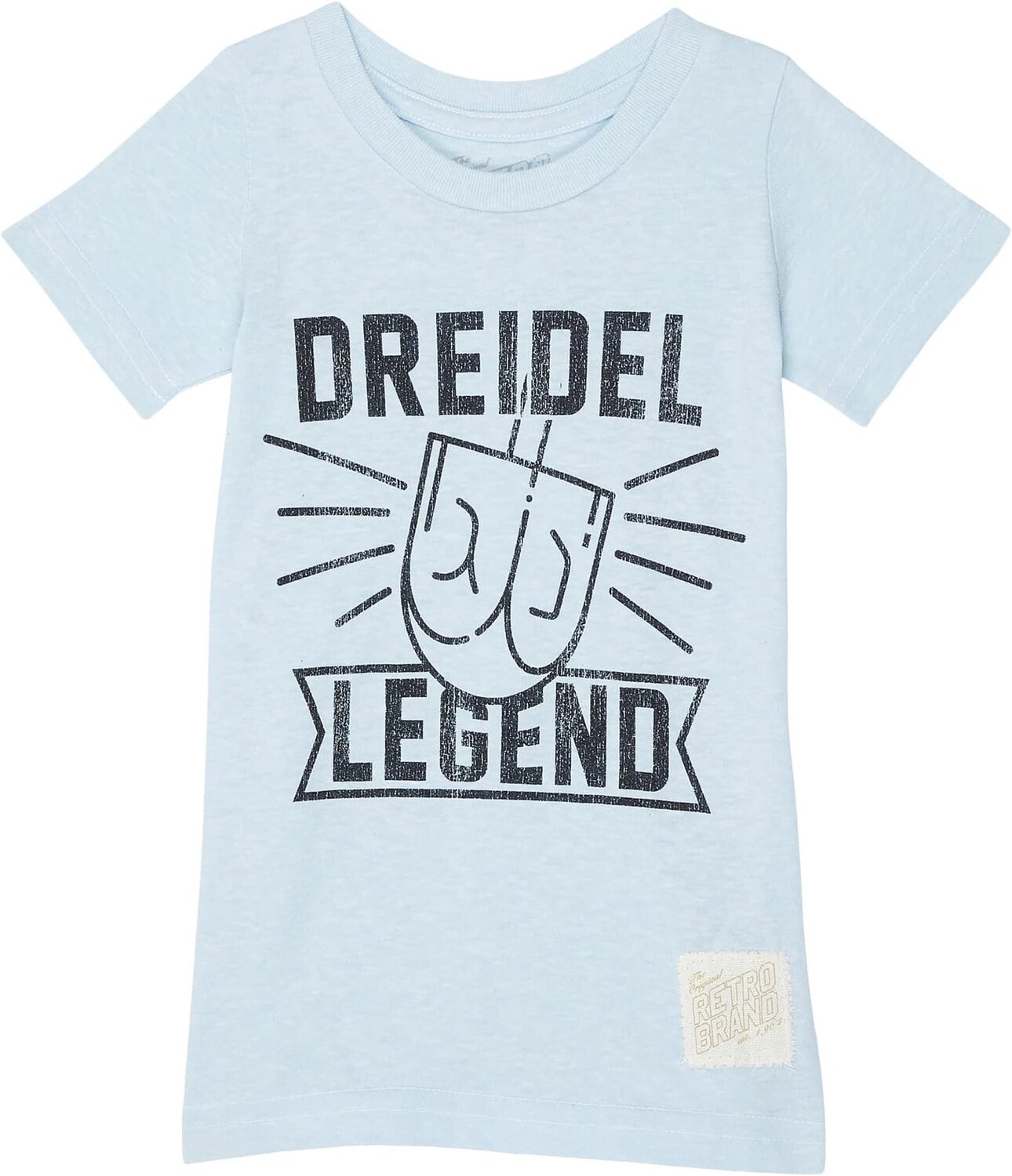 

Футболка The Original Retro Brand Kids Tri-Blend Dreidel Legend Crew Neck Tee, цвет Streaky Light Blue