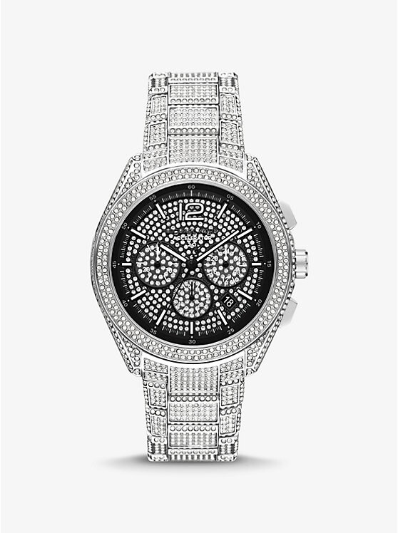 

Крупные часы Accelerator 2.0 с серебристым покрытием Michael Kors, серебряный