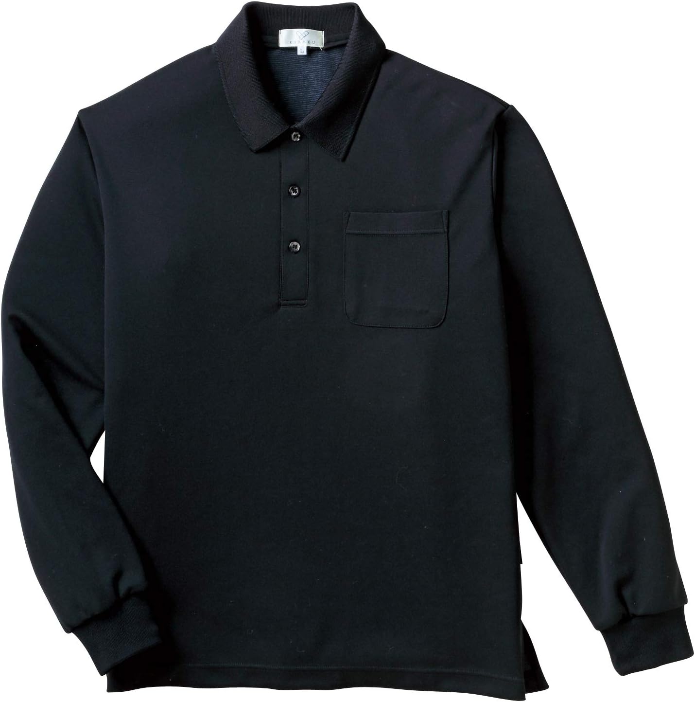 

Рубашка-поло с длинным рукавом Tombow/KIRAKU CR165 L, черная