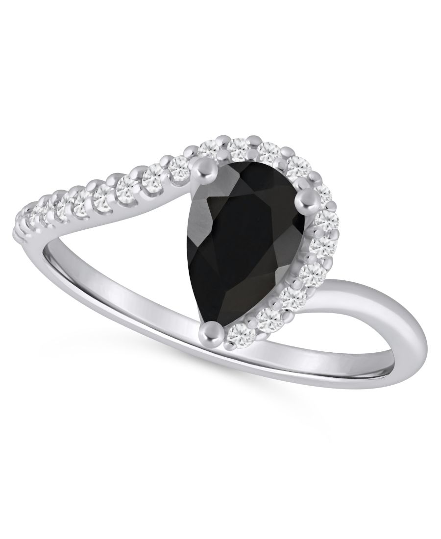 

Кольцо с лондонским голубым топазом (1,5 карата) и бриллиантами (1,5 карата) в оправе из желтого золота 10 карат Macy's, Onyx White Gold