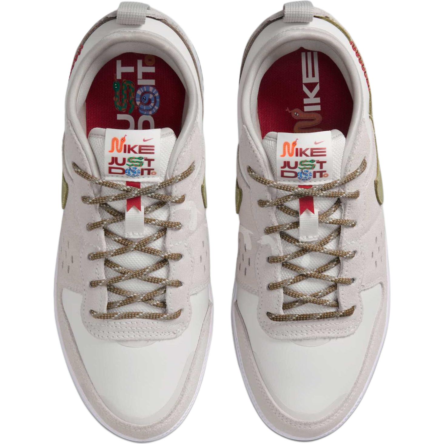 Детские повседневные кроссовки C1TY с износостойким низким верхом Nike, серый/белый/зеленый — фото 4
