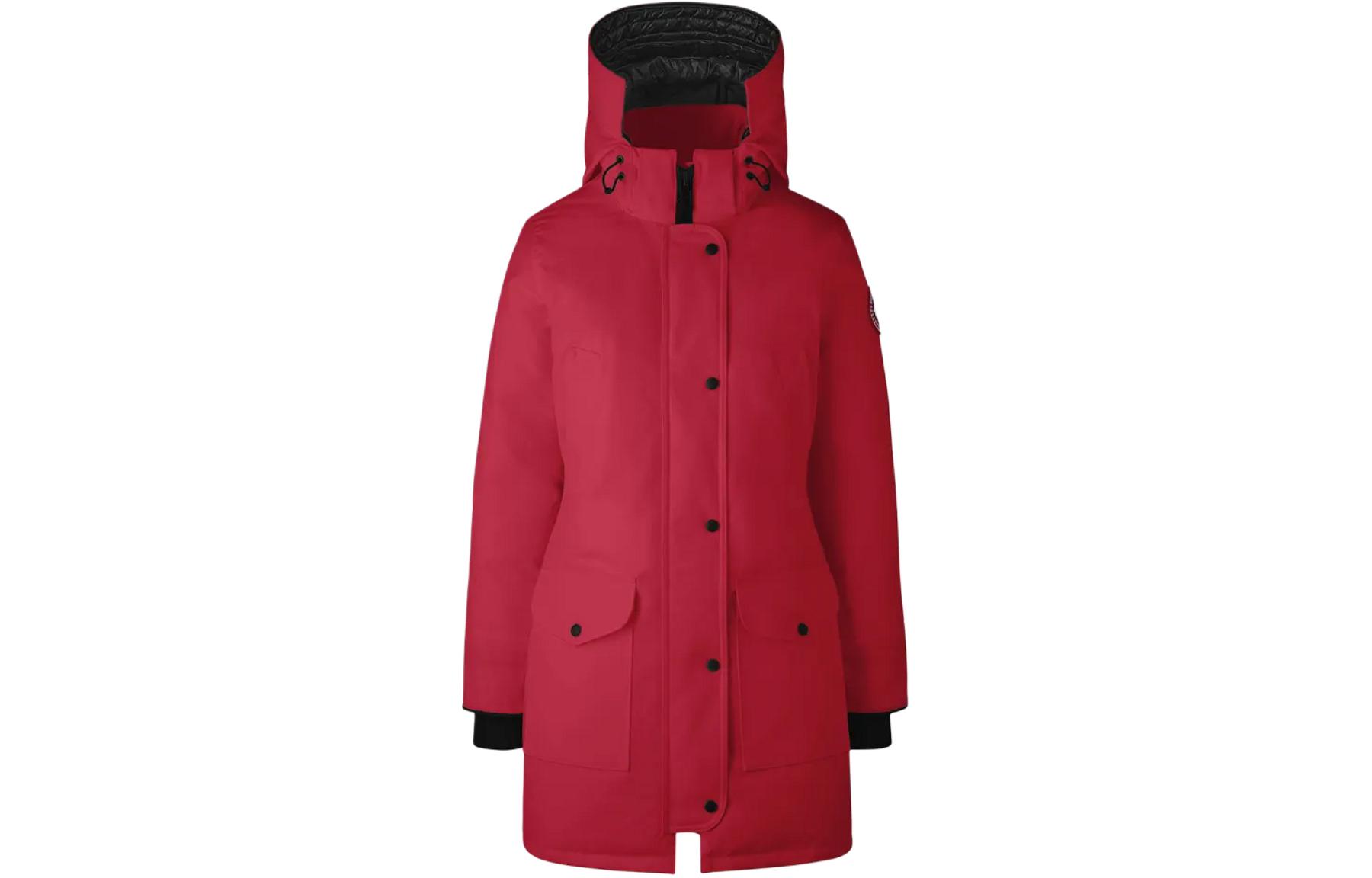 

Пуховик женский Canada Goose, красный