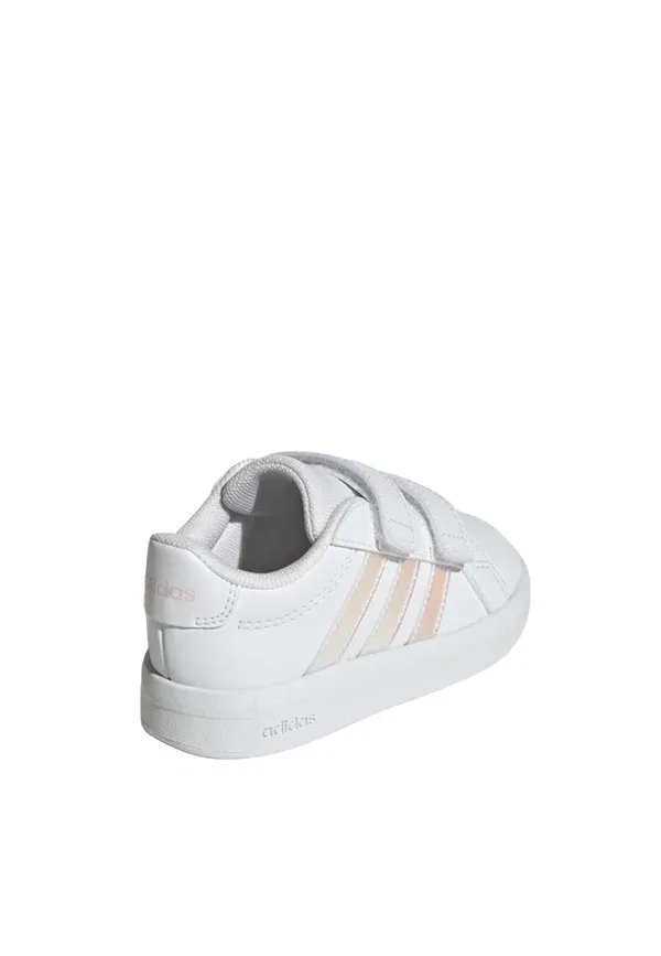 Кроссовки детские Adidas Sportswear Grand Court 3.0, облачно-белый иридесцентный — фото 4