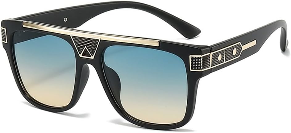 

Солнцезащитные очки для мужчин и женщин с градиентными линзами из поликарбоната, металлическая оправа, винтажный дизайн, золотистое оформление, защита от УФ-излучения UV400 VFDHN, C4