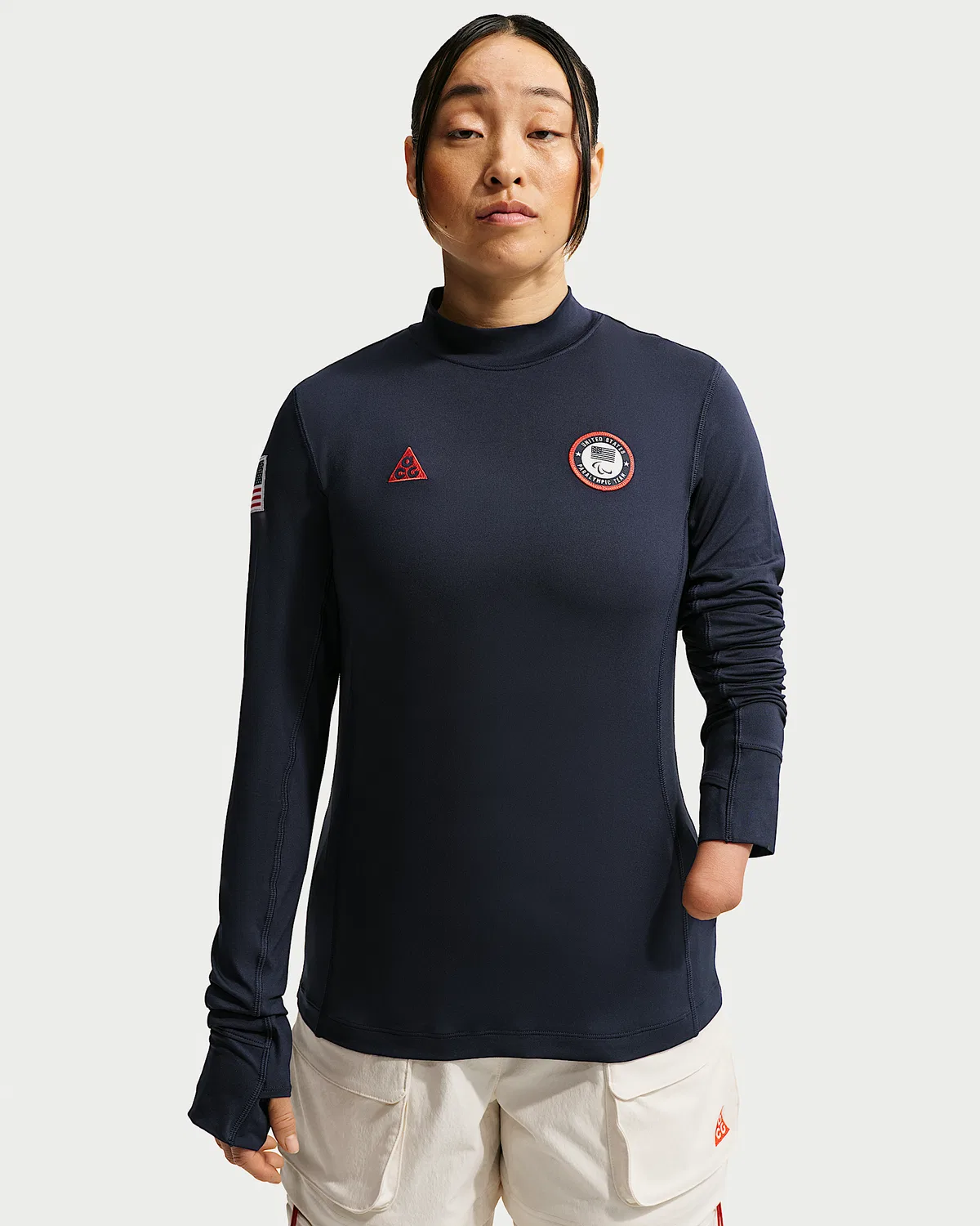 Женский топ Nike ACG x United States Paralympic Team Dri-FIT ADV UV, Obsidian/Chile Red