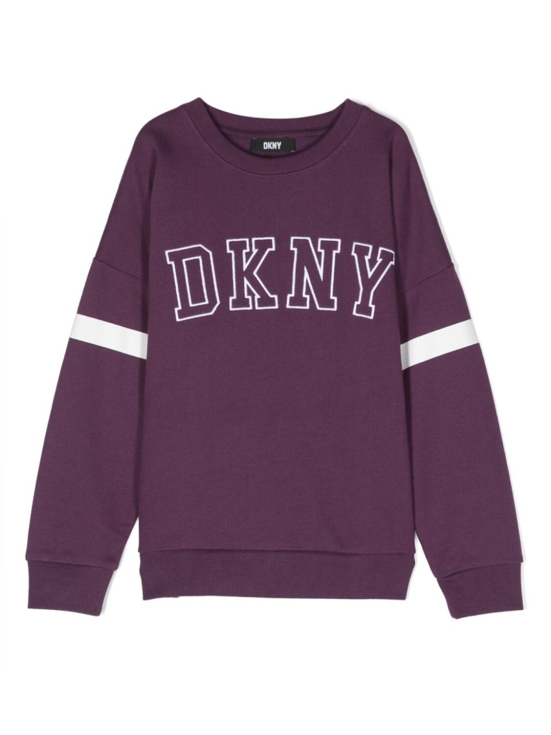 

DKNY толстовка с нашивкой-логотипом, фиолетовый