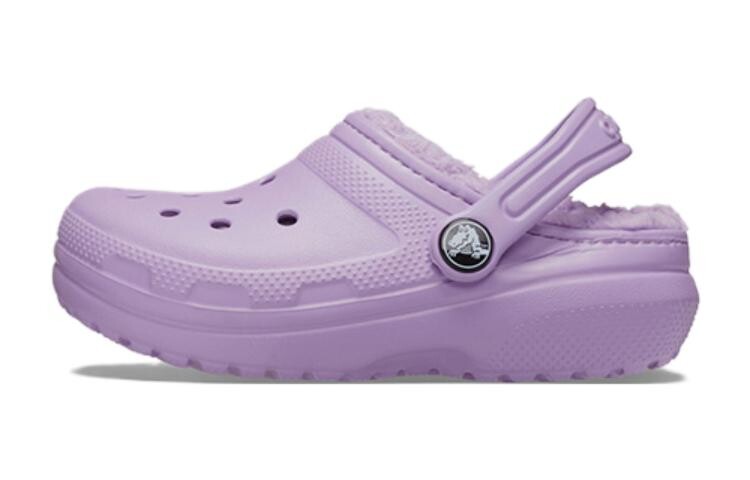 

Детские тапочки Crocs Classic на подкладке для детей, Orchid purple