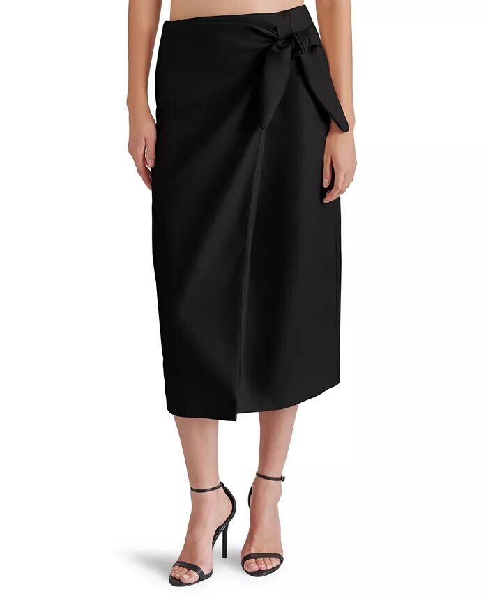 

Женская юбка миди из искусственной кожи Navia Steve Madden, черный