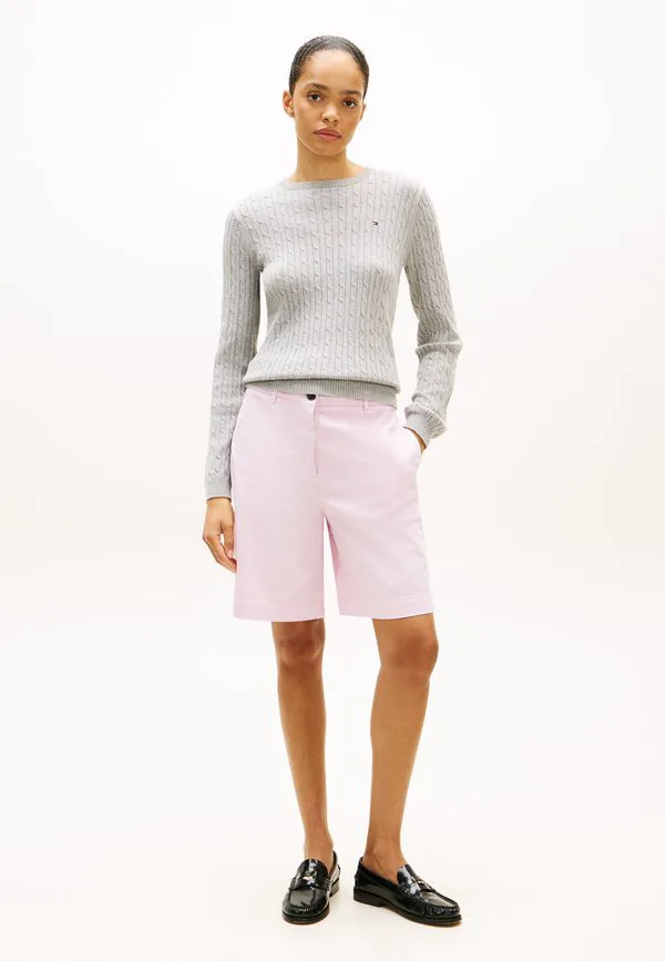 Выстиранные обычные шорты-чиносы Tommy Hilfiger, Lilac Powder — фото 2