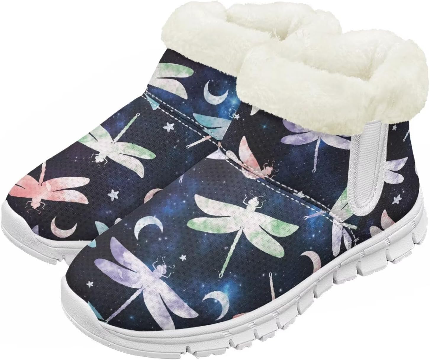 

Pzuqiu Зимние сапоги для мальчиков и девочек с водонепроницаемой утепленной меховой подкладкой для малышей, детей и старших детей, для холодной погоды и походов на улице, белая подошва