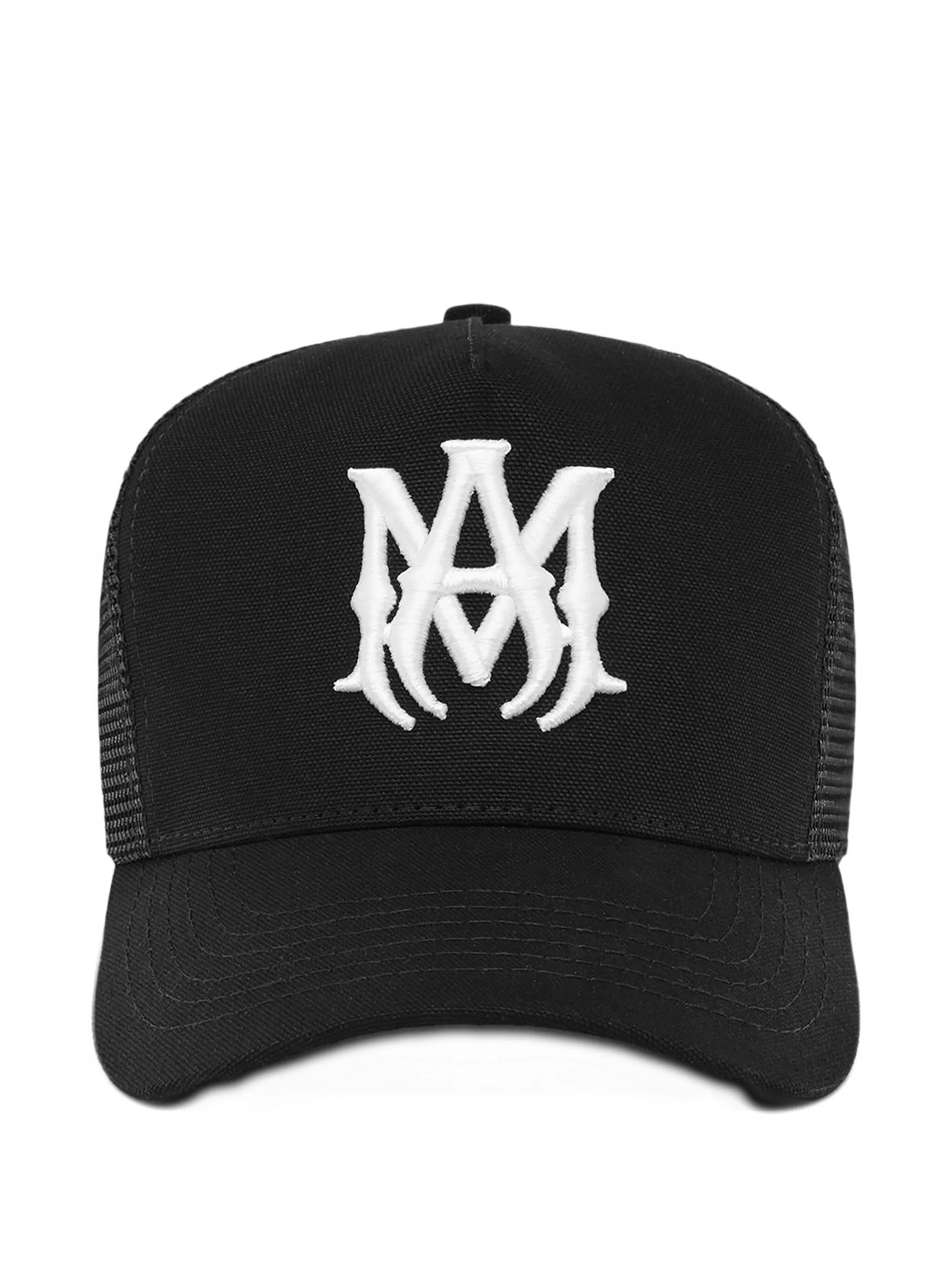 

Мамина вышитая кепка дальнобойщика Amiri, черный