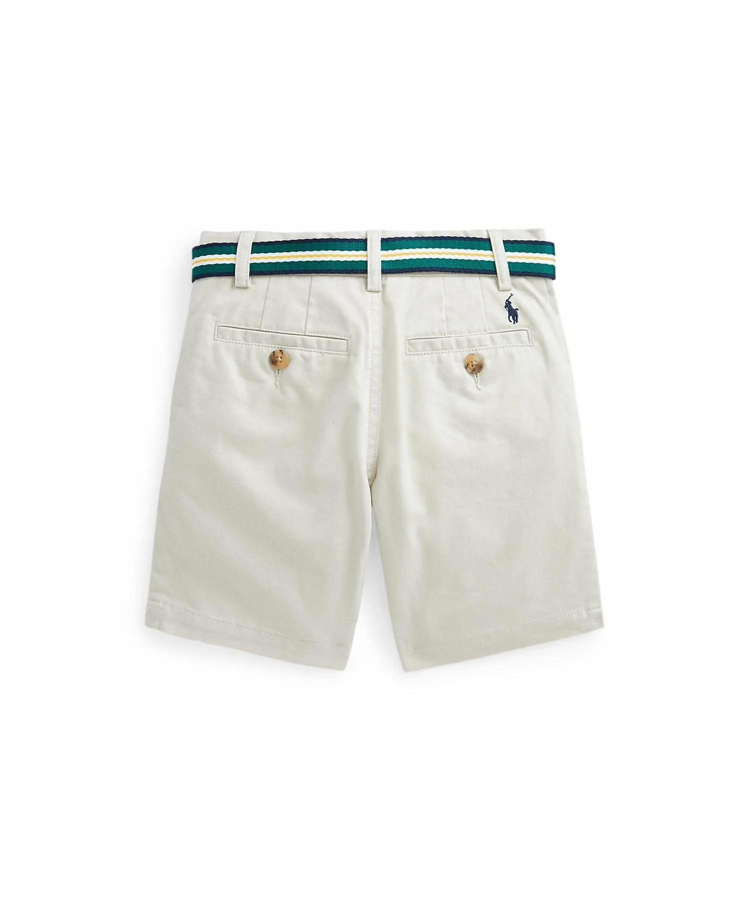 (Для мальчиков 5-7 лет) Прямые шорты из износостойкой саржи. Polo Ralph Lauren, 101 Natural — фото 2