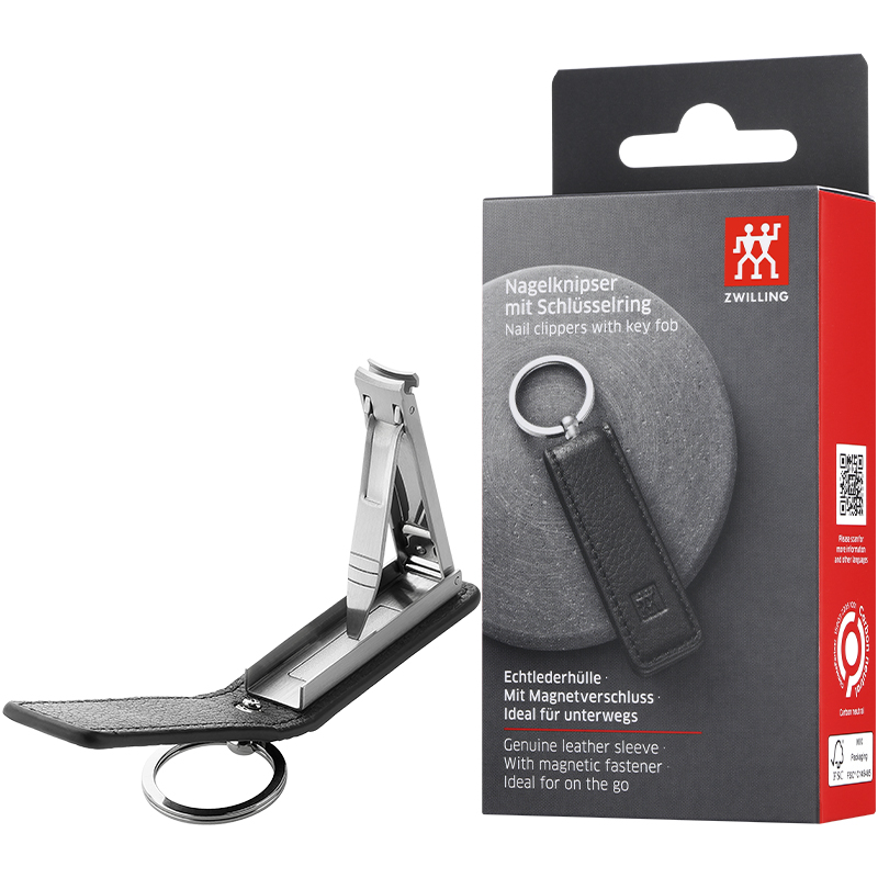 

Складные маникюрные ножницы на кожаном брелоке с ремешком 1 брызгозащищенные ZWILLING