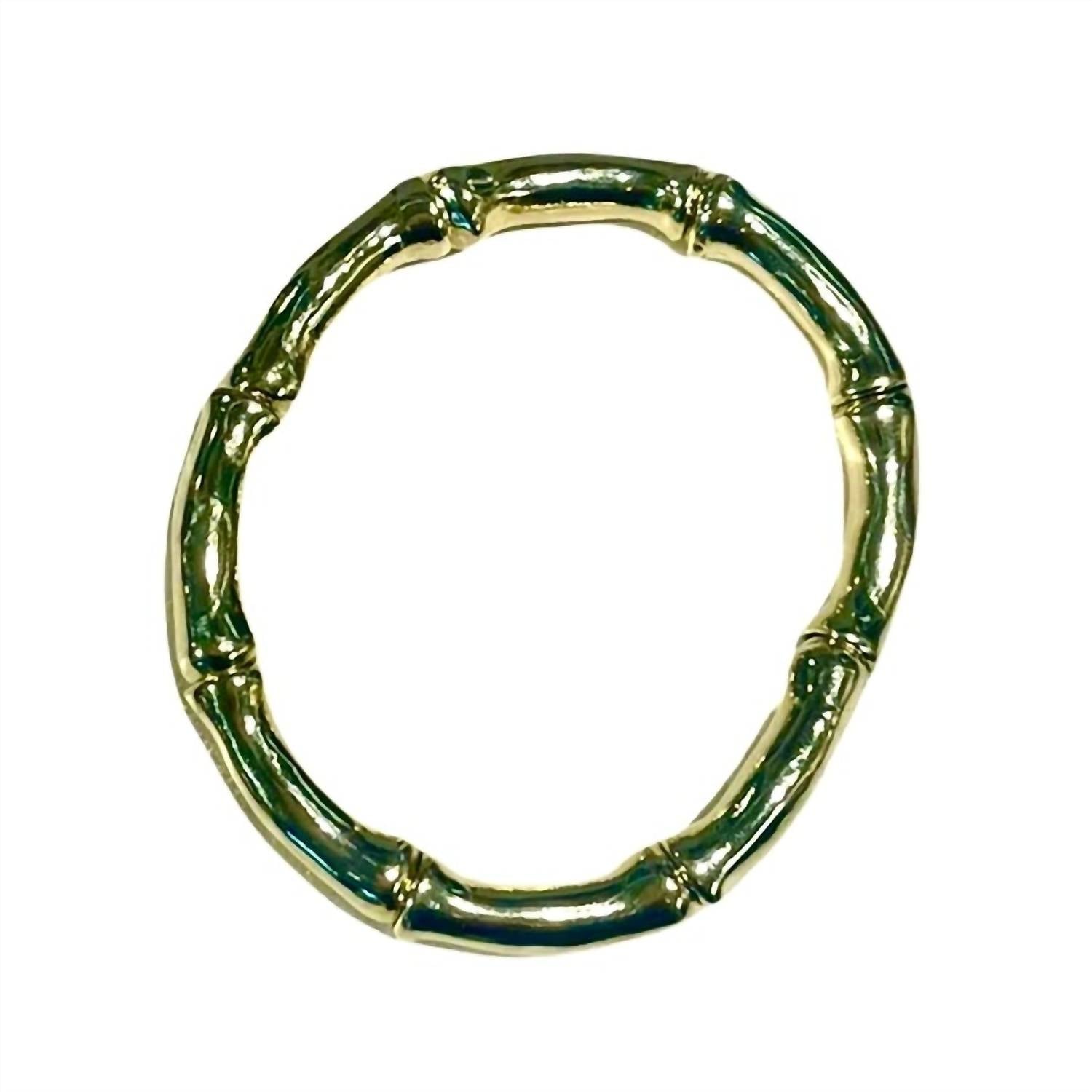 

Большой эластичный браслет Kristie Bamboo в блестящем золоте Shelia Fajl, Shiny Gold