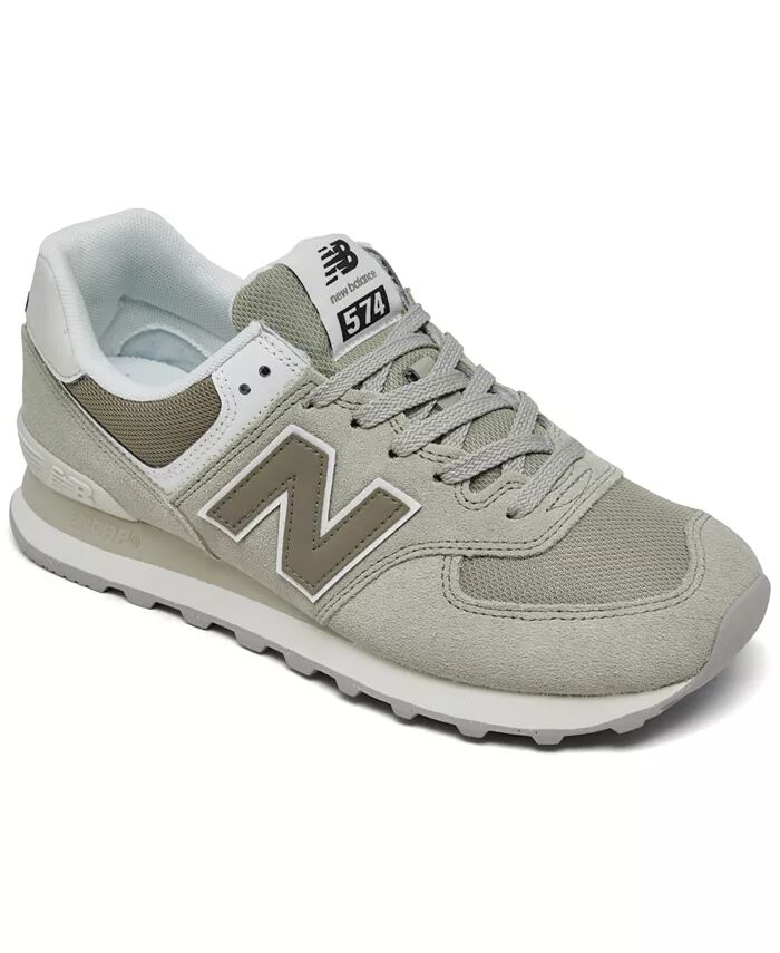 

Женские повседневные кроссовки 574 Fashion от Finish Line New Balance, зеленый