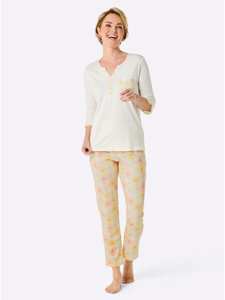 

WITT WEIDEN Пижама с принтом цвета шампанского и абрикоса