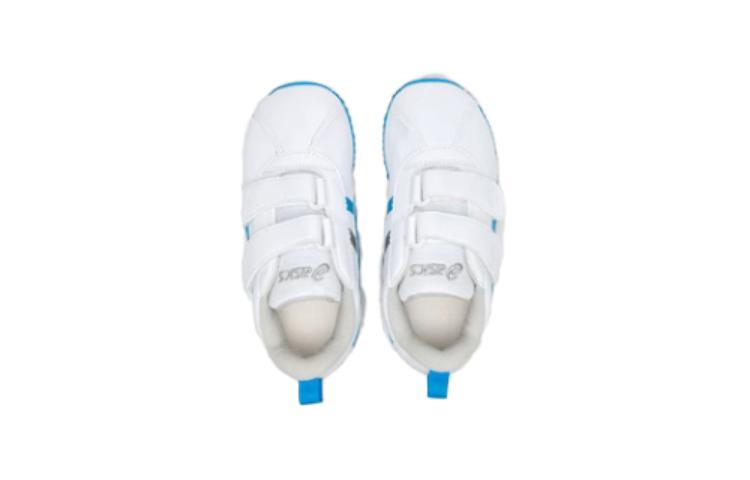 Низкие дышащие износостойкие детские туфли Cotla Anti Kick для младенцев и малышей ASICS, белый/синий/красный — фото 3