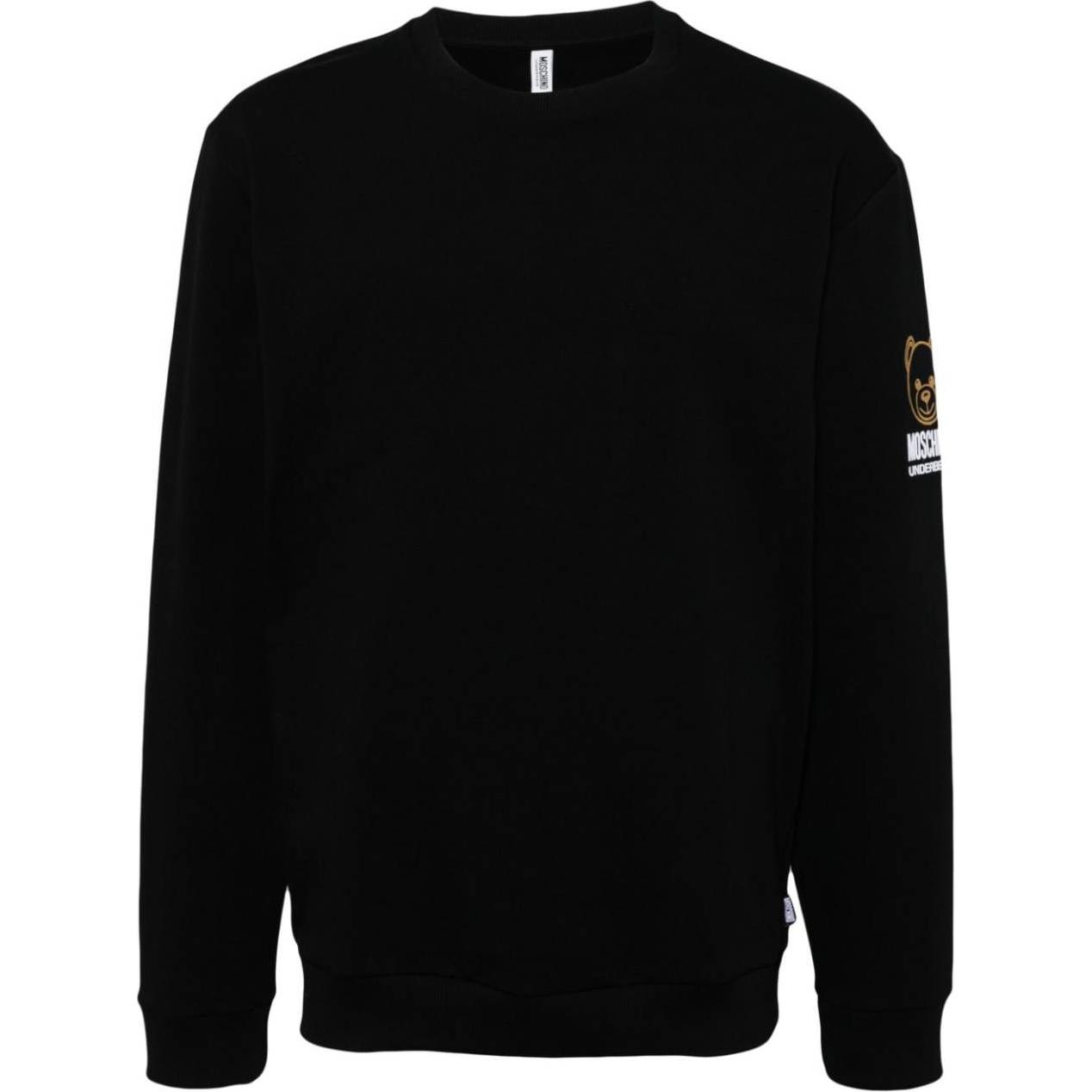 

Свитшот с длинным рукавом и круглым вырезом MOSCHINO, черный