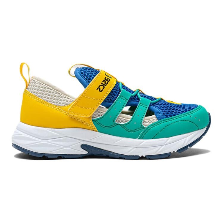 БЕГУЩИЕ ДЕТИ Детские сандалии Детские Asics, зеленый/синий/желтый — фото 2