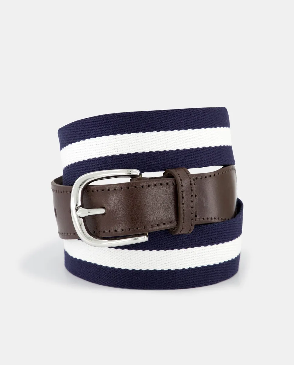 

Мужской ремень в полоску Façonnable, синий