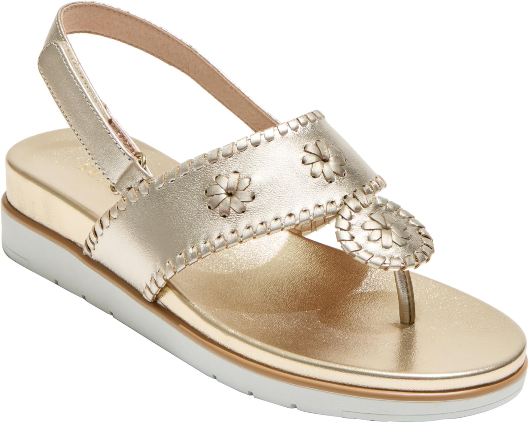 

Сандалии Jack Rogers Jacks Weekend Sandals - Leather, цвет Platinum