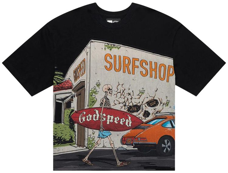 

Футболка Godspeed Surf Shop, черная, Черный, Футболка Godspeed Surf Shop, черная