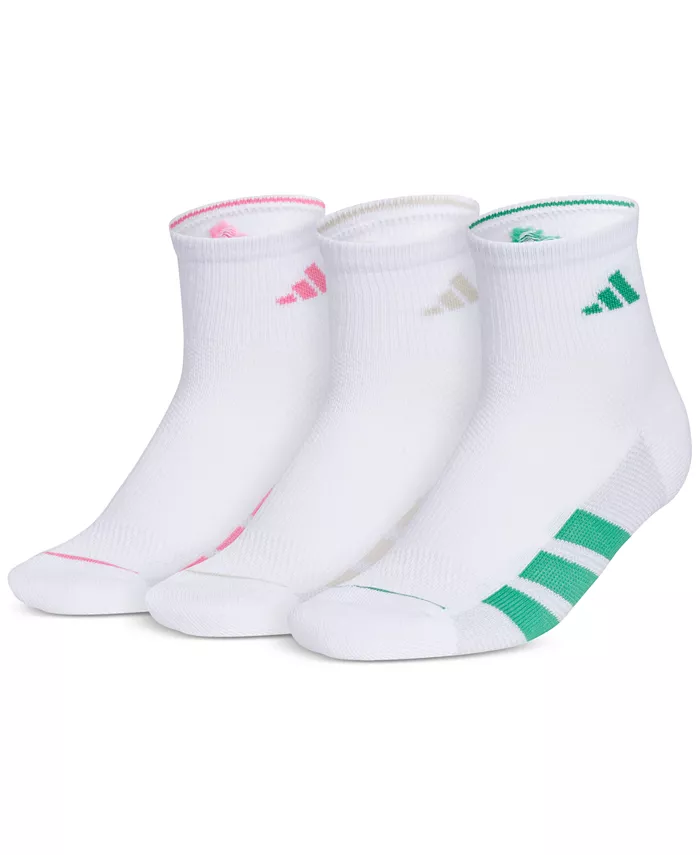 

Женские носки для тренировок All Day Training Quarter Socks, 3 пары, модель 5159147A adidas, белый