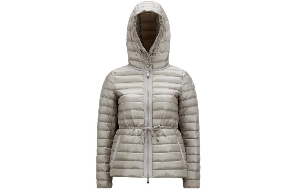 

Пуховик женский светло-серый Moncler