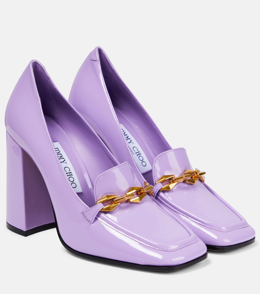 Туфли-лодочки Diamond Tilda 100 из лакированной кожи Jimmy Choo, Wisteria