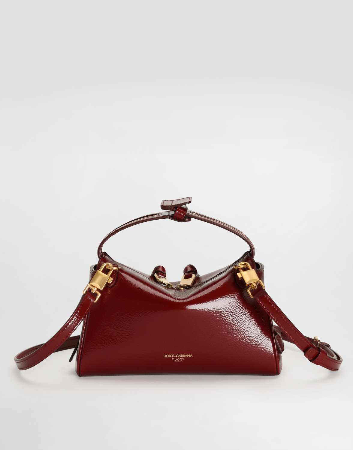 Сумка Vittoria из телячьей кожи DOLCE & GABBANA, красный — фото 4