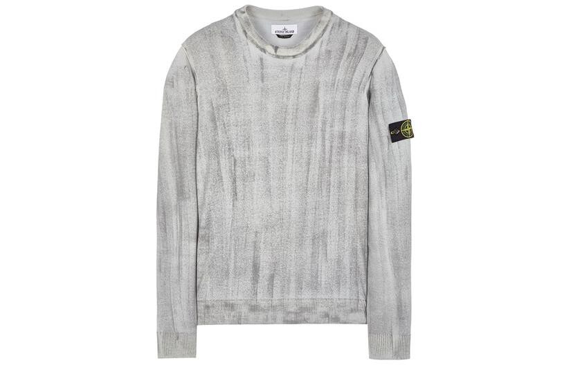

Толстовка мужская жемчужно-серая Stone Island, серый