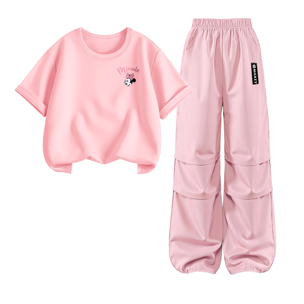 

Детская повседневная спортивная одежда Disney, розовый