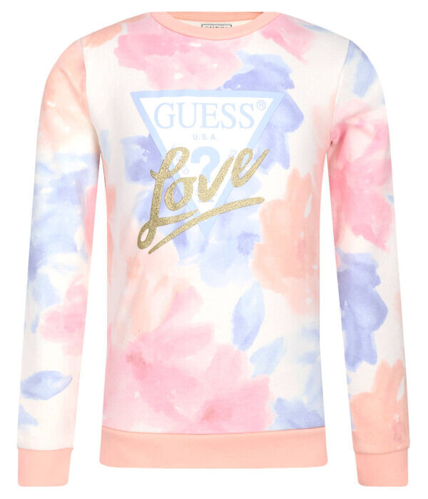 

Свитшот детский Guess с принтом, мультиколор