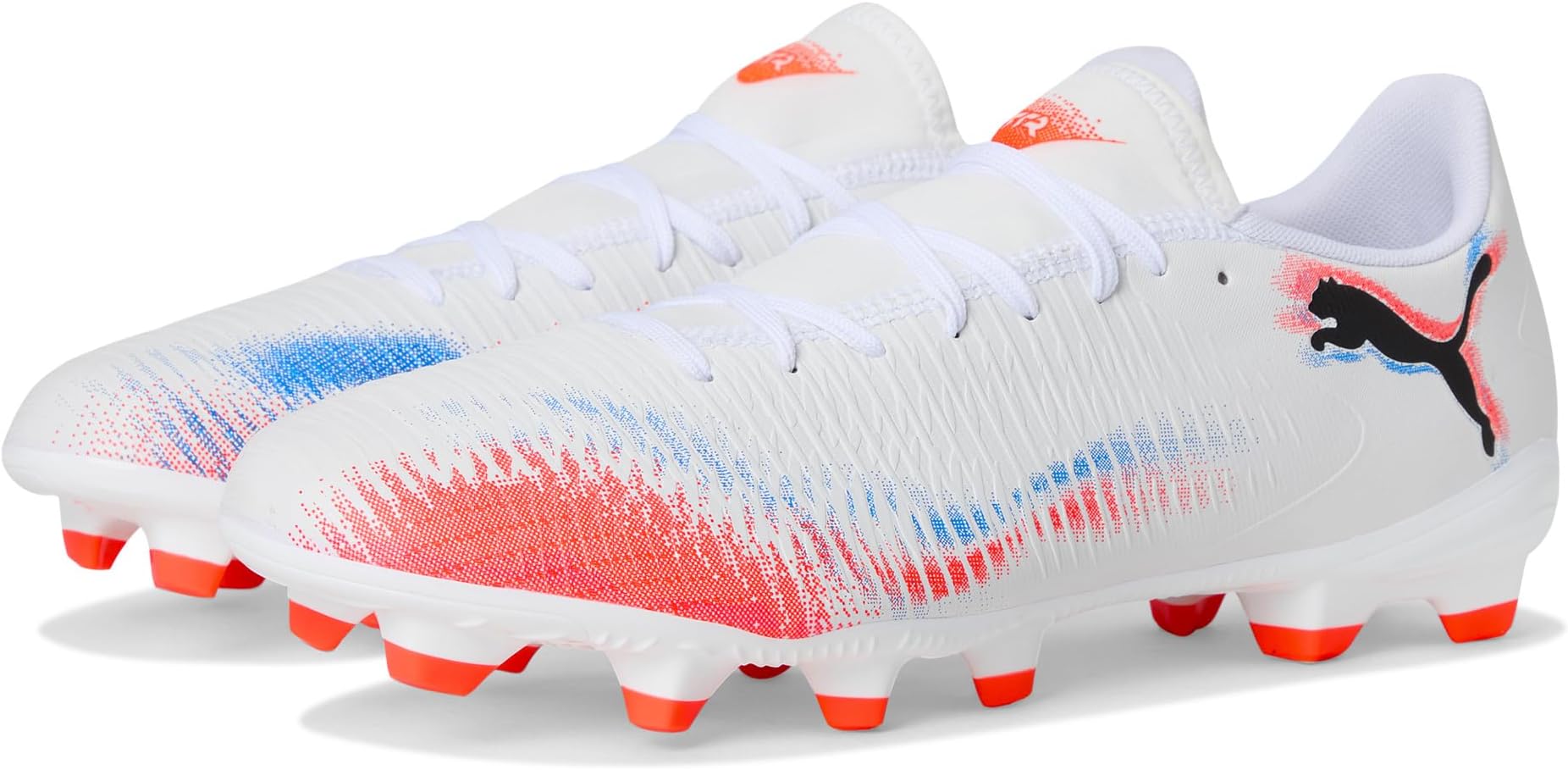 

Кроссовки PUMA Men's Future 8 Play Firm, Artificial Ground Soccer Cleats, White/Black/Glowing Red
