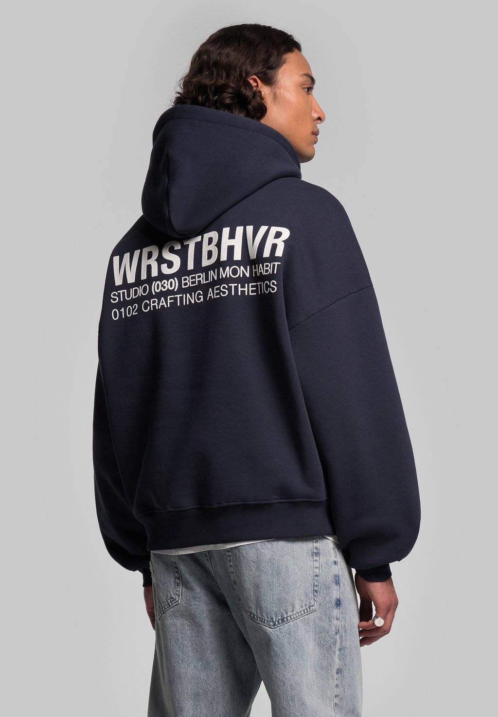 

Толстовка STUDIO V10 - Hoodie WRSTBHVR, темно-синий